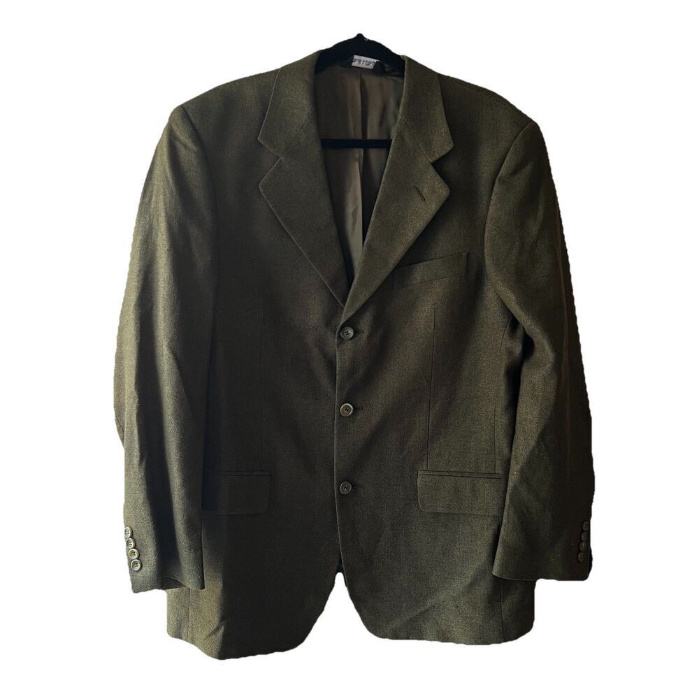 Vito Rufolo Men’s Sport Coat 42 Long Linen Wool Silk Blend Garlanda Made Italy